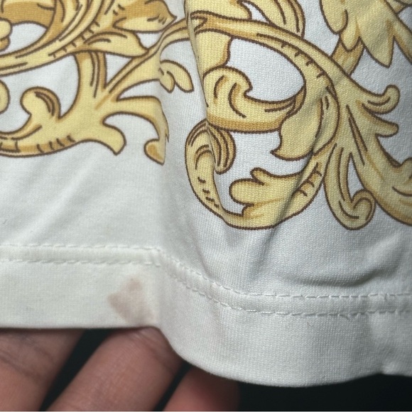 J.McLaughlin Catalina Cloth Blue & Gold Chain Print Long Sleeve Shirt Size Large - Picture 8 of 13